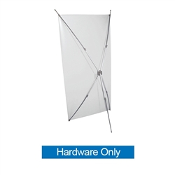 The X-Ceptional Trade Show Banner Stand Display is easy to set up with the added feature of four telescoping arms. The display can accommodate banners from 45in high x 20in wide up to 72 high x 35 wide. The telescoping arms collapse for compact storage
