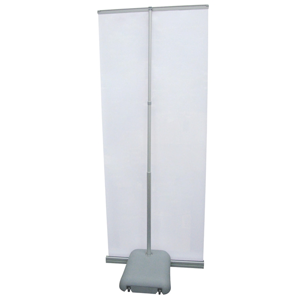 3ft x 7ft Outdoor Retractor Display (Hardware Only) is a great outdoor banner display solution. The durable base can be filled with sand or water for ballast and includes wheels on the bottom for moveability.