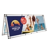 Customized 8ft Horizontal A-Frame Display Kit is decorated with your logo for branding at your next trade show event. 8ft Horizontal A-Frame Outdoor Display Kit Dramatically increase the impact and visibility of your marketing message and stand out
