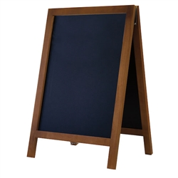 21.6in x 32.5in Deluxe Wood A-Frame Imprinted Chalkboard Hardware Kit. This A-frame gives you an upscale way to display daily specials, menu items, messages and creative artwork.