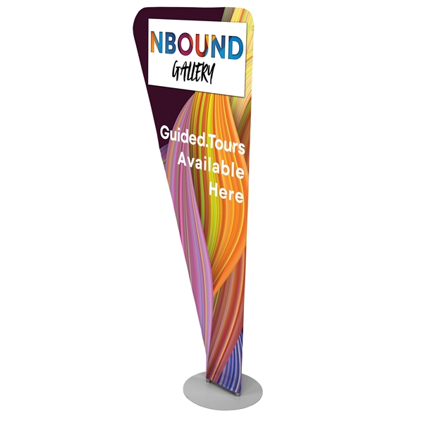 4ft x 8ft EuroFit Angle Banner Display Kit (Double-Sided). Stand out from other displays with this unique angular shape!