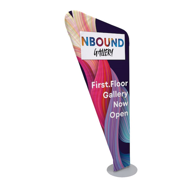 3ft x 6ft EuroFit Angle Banner Display Kit (Double-Sided). Stand out from other displays with this unique angular shape!