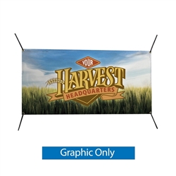 6W x 3H In-Ground Banner Post Replacement Banner. A quick and easy solution for installing in-ground banners. The fiberglass-composit posts are 75 percent lighter and 5 times stronger than steel. Just drive the posts into the ground.