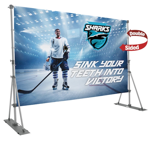 10ft x 7ft Headliner Display Double-Sided (Graphic & Hardware)