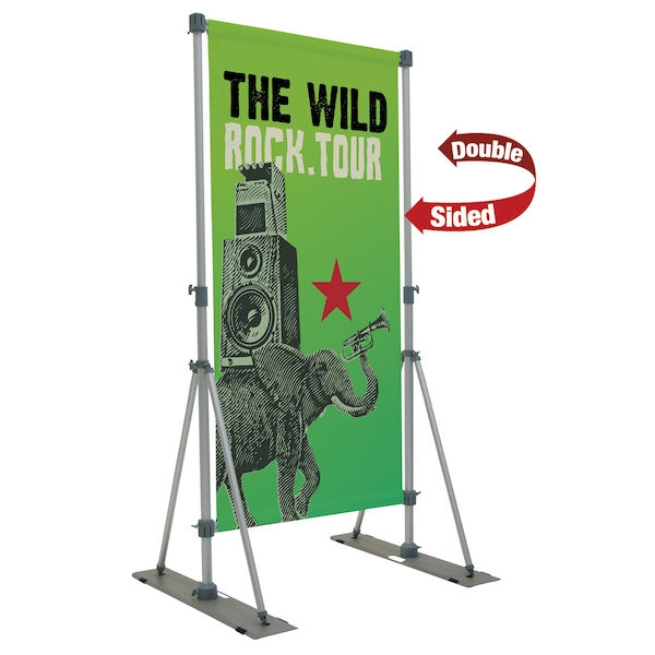 4ft x 8ft Performer Banner Display Kit 18 oz. Vinyl Double-Sided (Graphic & Hardware)