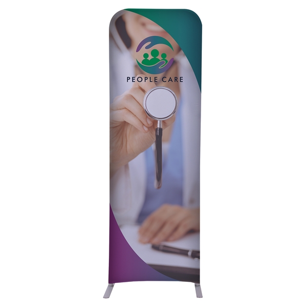 2ft x 6ft EuroFit Straight Wall Display Kit. This double-sided display is lightweight and stylish. Eco-friendly media is made up if 100% recycled materials.