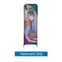 2ft x 6ft EuroFit Straight Wall Display (Hardware Only). This double-sided display is lightweight and stylish. Eco-friendly media is made up if 100% recycled materials.