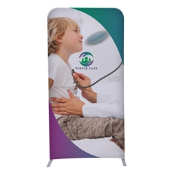 3ft x 6ft EuroFit Straight Wall Display Kit. This double-sided display is lightweight and stylish. Eco-friendly media is made up if 100% recycled materials.