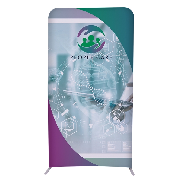 4ft x 8ft EuroFit Straight Wall Display Kit. This double-sided display is lightweight and stylish. Eco-friendly media is made up if 100% recycled materials.