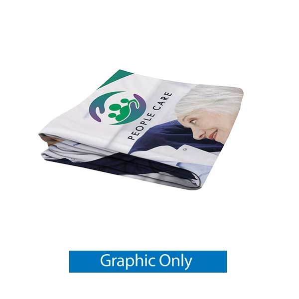 5ft x 6ft EuroFit Straight Wall Display (Premium Eco Polyester Graphic Only). This double-sided display is lightweight and stylish. Eco-friendly media is made up if 100% recycled materials.