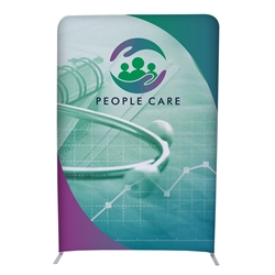 5ft x 8ft EuroFit Straight Wall Display Kit. This double-sided display is lightweight and stylish. Eco-friendly media is made up if 100% recycled materials.