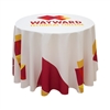 This 3ft x 27in High Round table throw offers a professional presentation at your next trade show or event.  This Draped Round table cover features custom printed graphics that are dye-sub printed on polyester fabric for a beautiful brand presentation. Ou