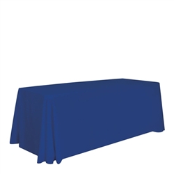 This 6ft stain resistant standard throw for a professional presentation at your next event.  This tablecloth is unprinted and available in stock solid colors.