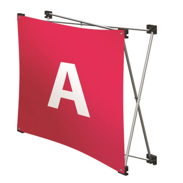 Replacement GeoMetrix Graphic Banner A for Tension Fabric Pop Up Deluxe Geometrix Displays and Geometrix Displays. Geometrix series same as Xpressions offers many of the features the exhibitors look for in a high quality display