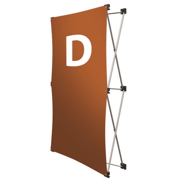 Replacement GeoMetrix Graphic Banner D for Tension Fabric Pop Up Deluxe Geometrix Displays and Geometrix Displays. Geometrix series same as Xpressions offers many of the features the exhibitors look for in a high quality display