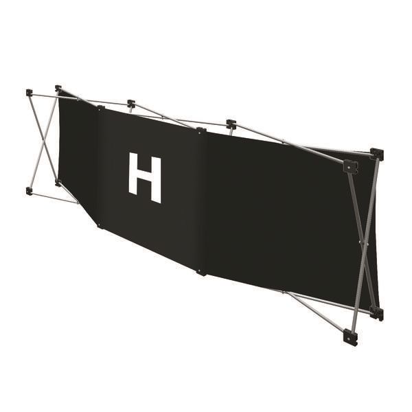 Replacement GeoMetrix Graphic Banner H for Tension Fabric Pop Up Deluxe Geometrix Displays and Geometrix Displays. Geometrix series same as Xpressions offers many of the features the exhibitors look for in a high quality display