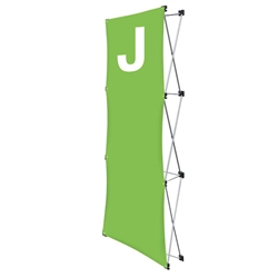 Replacement GeoMetrix Graphic Banner J for Tension Fabric Pop Up Deluxe Geometrix Displays and Geometrix Displays. Geometrix series same as Xpressions offers many of the features the exhibitors look for in a high quality display