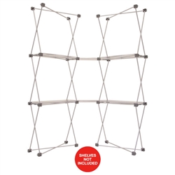 4ft x 7ft Deluxe GeoMetrix Connector Display Hardware Only. Our popular Deluxe GeoMetrix display now comes in several new configurations, featuring multiple units linked together with our brand new connector shelves.