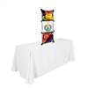1ftx3ft Micro Geometrix Fabric Table Top Display Kit Is one of the more unique product offerings at xyzDisplays.com but has been a huge hit with our customers! Geometrix series offers many of the features the exhibitors look for in a quality display