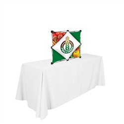 2ftx2ft Micro Geometrix Fabric Table Top Display Kit Is one of the more unique product offerings at xyzDisplays.com but has been a huge hit with our customers! Geometrix series offers many of the features the exhibitors look for in a quality displays
