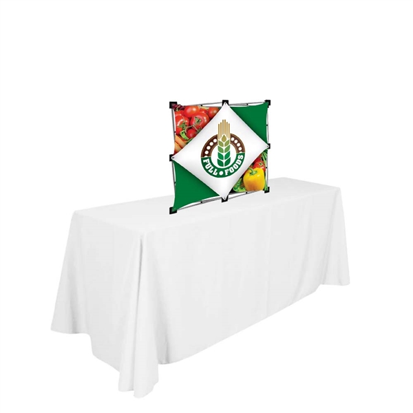 2ftx2ft Micro Geometrix Fabric Table Top Display Kit Is one of the more unique product offerings at xyzDisplays.com but has been a huge hit with our customers! Geometrix series offers many of the features the exhibitors look for in a quality displays