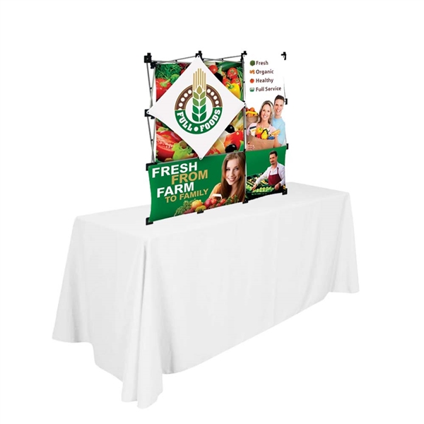 3ft x 3ft Micro Geometrix Fabric Table Top Display Kit is one of the more unique product offerings at xyzDisplays.com but has been a huge hit with our customers! Create a multi-dimensional display in seconds