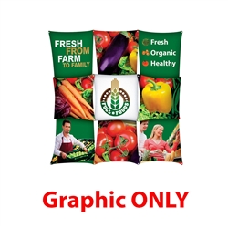 Micro GeoMetrix 3ft x 3ft Table Top Replacement Graphics for Kit 337208. xyzDisplays offers a full line of trade show displays, pop up booths, banner stands, table top displays, banner stands, and more