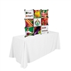 Micro GeoMetrix 3ft x 3ft Fabric Popup Table Top Tension Fabric Display one of the more unique trade show exhibit has been a huge hit with our customers! The Geometrix series offers many of the features the exhibitors look for in a high quality display