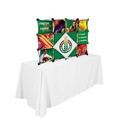 Our 3-D Micro GeoMetrix 4ft PopUp Table Top Displays are the unique look that you are looking for and comes in a wide range of designs. Easy set-up and a eye catching look, that is what our 3-D Pop Up displays are all about. Easy change fabric panels