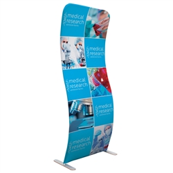 Eurofit S Shape Tension Fabric Banner Display Kit will command attention at any trade show or event. Fabric banner stands features one of the most unique designs on the market. Banner stands look great as an addition to portable display or exhibit