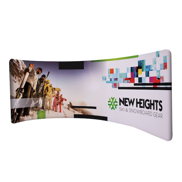 10ft x 4.5ft EuroFit Drift Double-Sided Kit. These double-sided displays weigh 75% less than standard pop-up displays.