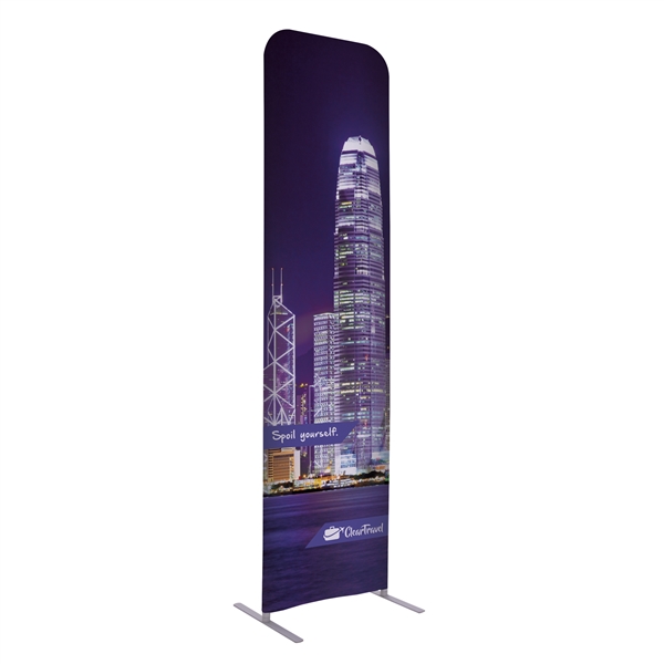 2ft x 90in EuroFit Straight Wall Floor Tension Fabric Display Kit. The uniqueness of a tension fabric display is evident when you see one on the trade show floor.