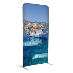 3ft x 72in EuroFit Straight Wall Floor Tension Fabric Display Kit. The uniqueness of a tension fabric display is evident when you see one on the trade show floor.