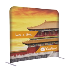 5ft x 54in EuroFit Straight Wall Floor Tension Fabric Display Kit. The uniqueness of a tension fabric display is evident when you see one on the trade show floor.