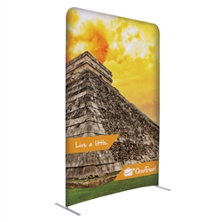 5ft x 90in EuroFit Straight Wall Floor Tension Fabric Display Kit. The uniqueness of a tension fabric display is evident when you see one on the trade show floor.