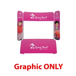 6ft x 6ft  EuroFit Monarch Top Graphic Cover(Graphic Only). 
This graphic cover is designed for use with the top of the 6' EuroFit Monarch frame.

