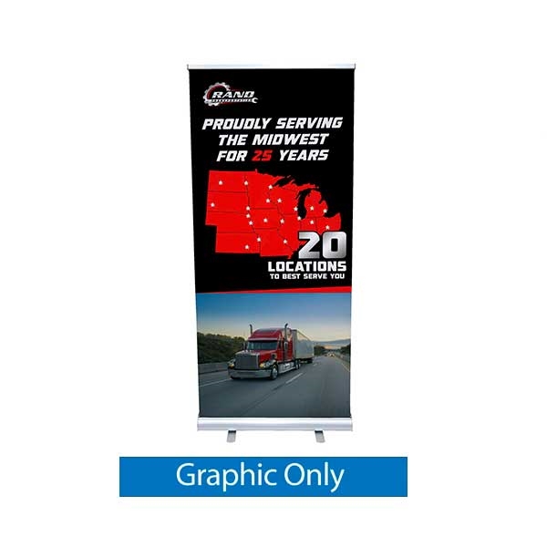 36in x 83in Dual Retractor Banner Stand | Fabric Banner Only