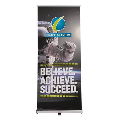 34in x 80in Ideal Retractable Single-Sided Banner (Graphic & Hardware)