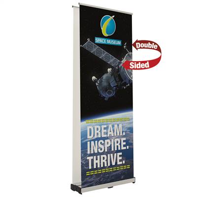 32in x 80in Ideal Retractable Double-Sided Banner (Graphic & Hardware)