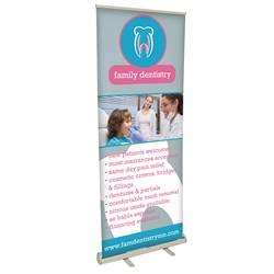 32in x 80in Value Polypropylene Media Retractable Banner (Graphic & Hardware)