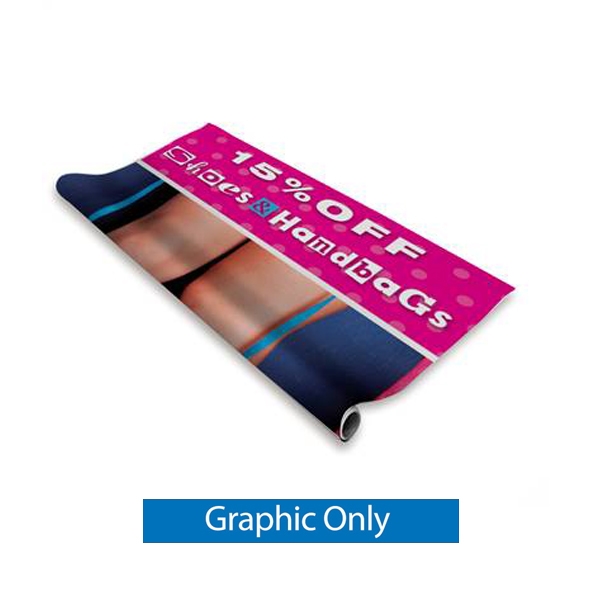 33in x 62-79in Xchange No-Curl Hybrid Media Retractable Banner (Graphic Only)