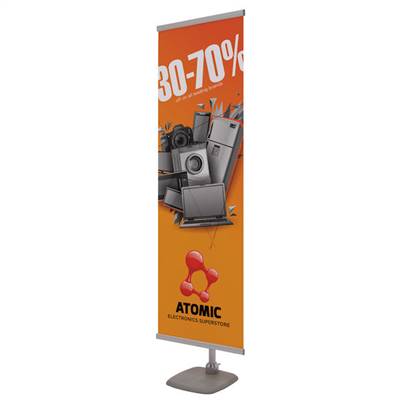 24in x 71in Sidekick Banner Display (Graphic & Hardware)