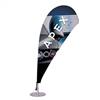 6in x 16in Micro Teardrop Sail Sign Flag Single-Sided(Graphic & Hardware)