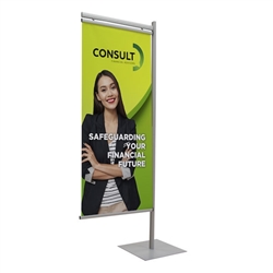 2ft x 5ft Side Snap Double-Sided Banner w/ Rails (Graphic & Hardware)This kit is for use with the Side Snap Banner Display Kit and lets you add additional banners to your original display.