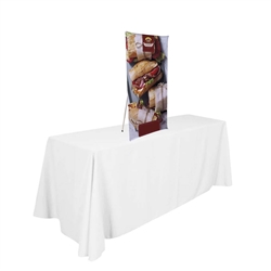 36in x 54in Xpress Vertical Banner (Graphic & Hardware)This banner display features an umbrella-like mechanism that makes setup and take down a breeze.