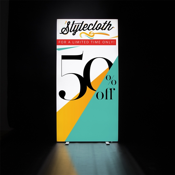 3ft x 6.5ft Standard SEG Glo Backlit Floor Display