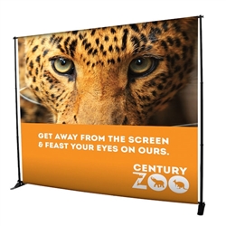 Deluxe Exhibitor Adjustable Banner Stand Display - Hardware Only as one-of-a-kind banner display that is adjustable both vertically and horizontally.Show your customers how to create banner displays, advertising towers, room dividers even complete trade s
