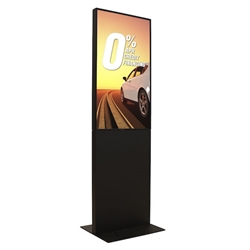 22in x 71in Opulent Digital Tower Display Vertical Mode eliminate the need for printing new banners and will provide a strong and elegant presence at your trade show, retail or corporate locations as well as high traffic areas such as airport