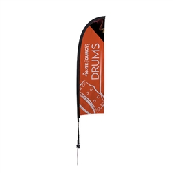 7ft Elite Blade Nylon Flag w/ Ground Spike