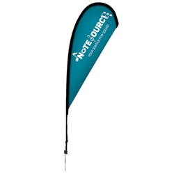 8ft Elite Teardrop Nylon Flag w/ Ground Spike